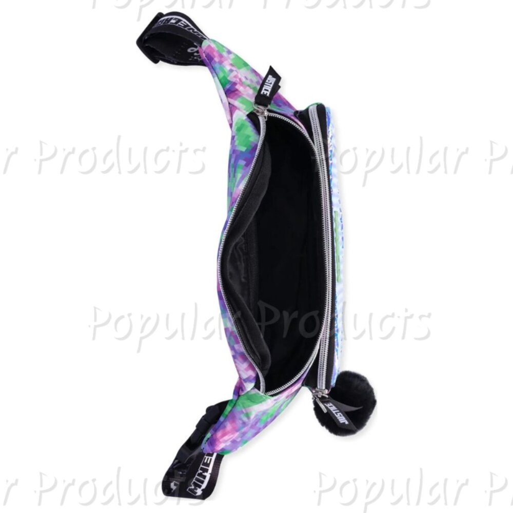 Justice | Minecraft Iridescent Pyramid Pixel Printed Sling Bag - Picture 4 of 4
